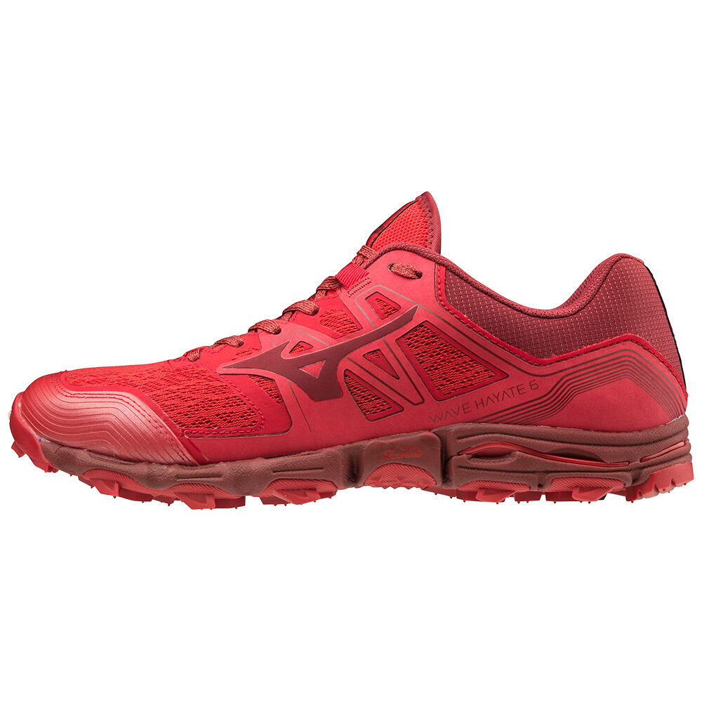 Mens Mizuno Wave Hayate 6 Trail Running Shoes Red Philippines (YEZICN904)